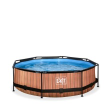 EXIT Wood zwembad ø300x76cm